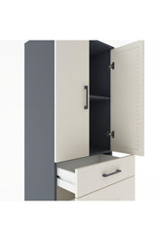 Hyperion Dolap 2 Raflı 3 Çekmeceli 2 Kapaklı 60x44x182 - S56M020V4B