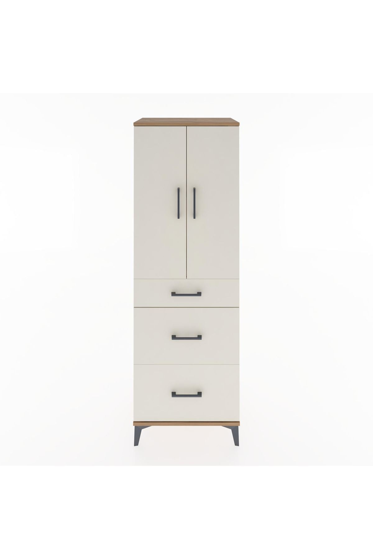 Hyperion Dolap 2 Raflı 3 Çekmeceli 2 Kapaklı 60x44x182 - S56M020V7B