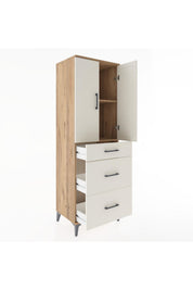 Hyperion Dolap 2 Raflı 3 Çekmeceli 2 Kapaklı 60x44x182 - S56M020V7B