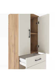 Hyperion Dolap 2 Raflı 3 Çekmeceli 2 Kapaklı 60x44x182 - S56M020V7B