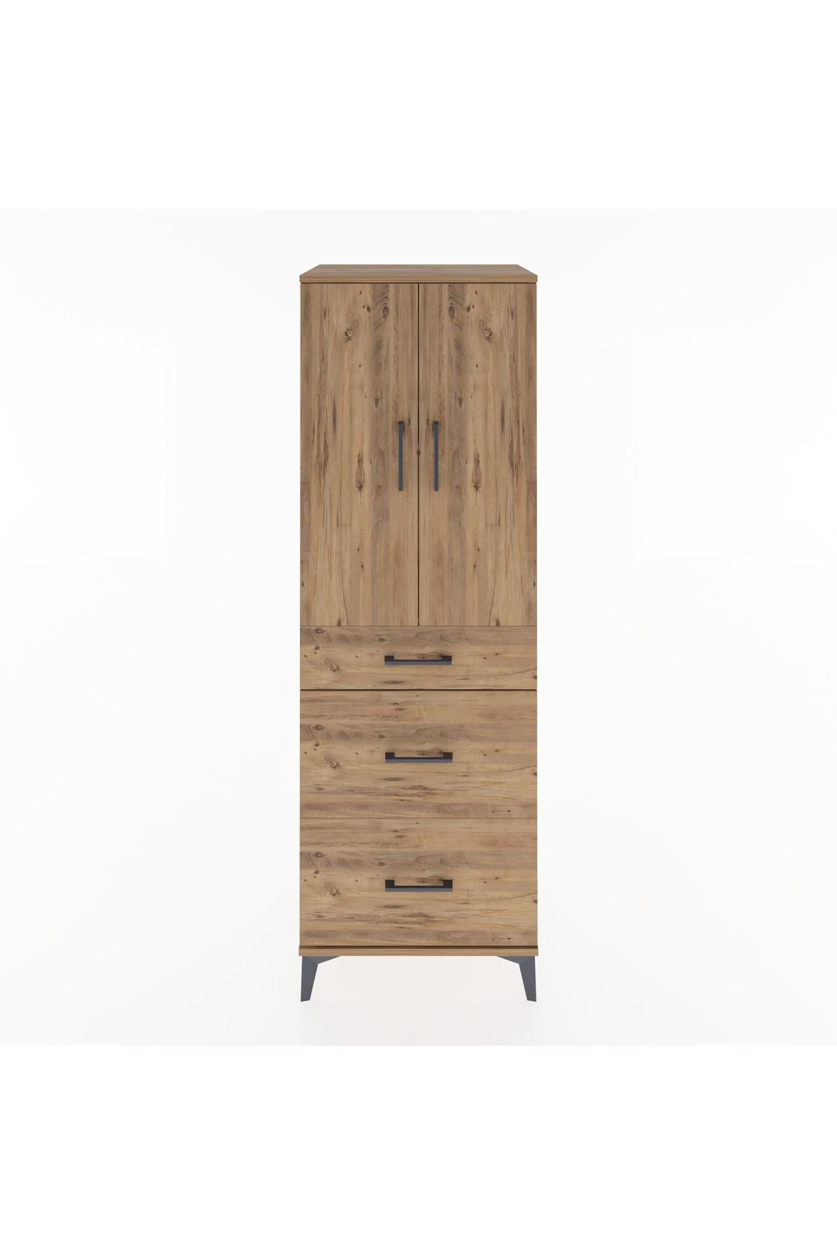 Hyperion Dolap 2 Raflı 3 Çekmeceli 2 Kapaklı 60x44x182 - S56M020V9B