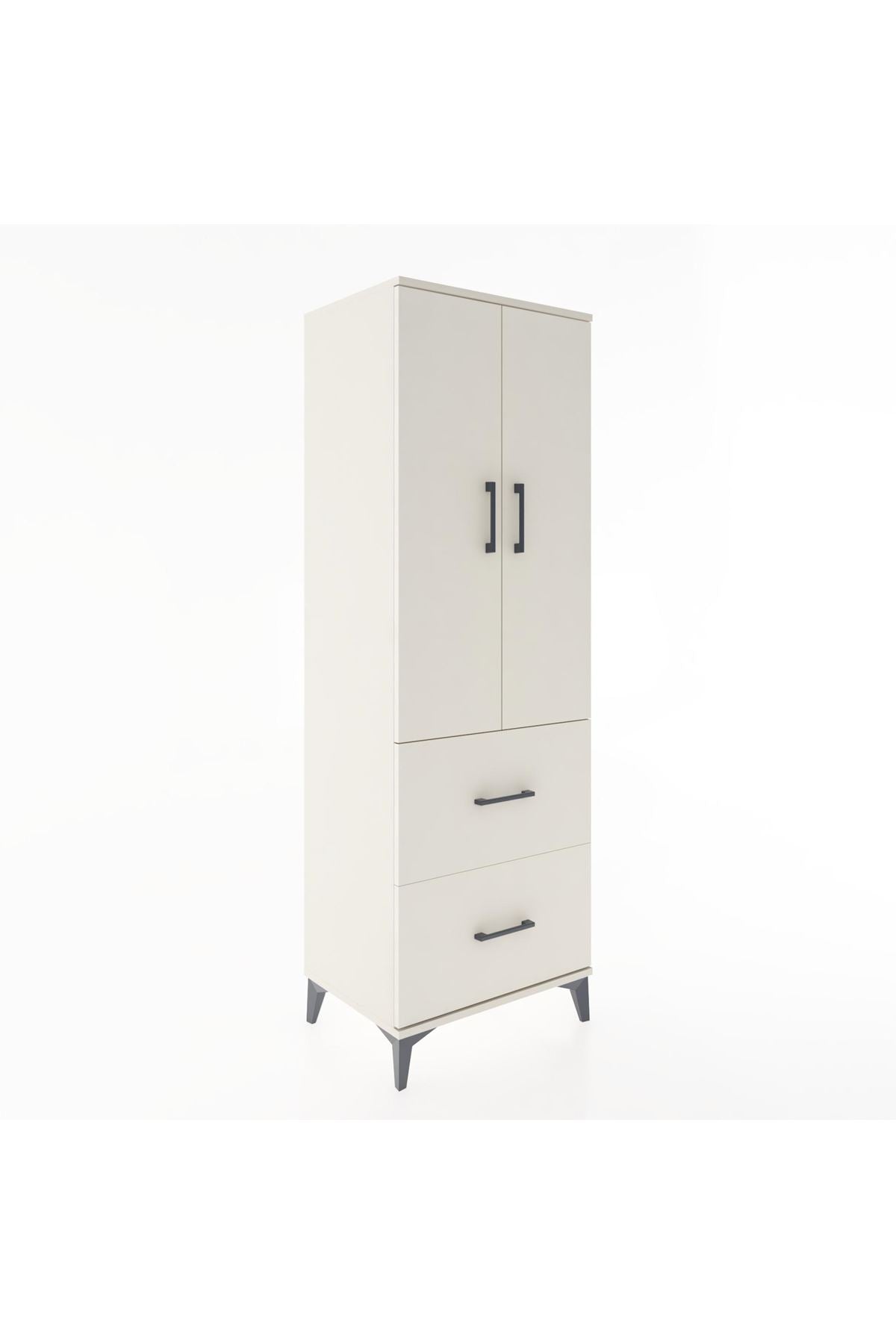 Hyperion Dolap 3 Raflı 2 Çekmeceli 2 Kapaklı 60x44x182 - S56M021V1B