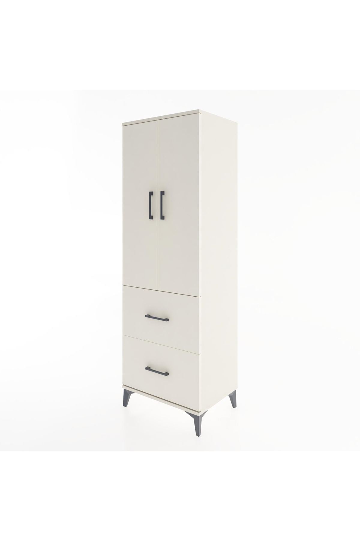 Hyperion Dolap 3 Raflı 2 Çekmeceli 2 Kapaklı 60x44x182 - S56M021V1B