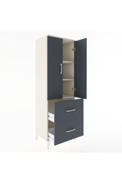 Hyperion Dolap 3 Raflı 2 Çekmeceli 2 Kapaklı 60x44x182 - S56M021V2B