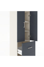 Hyperion Dolap 3 Raflı 2 Çekmeceli 2 Kapaklı 60x44x182 - S56M021V2B