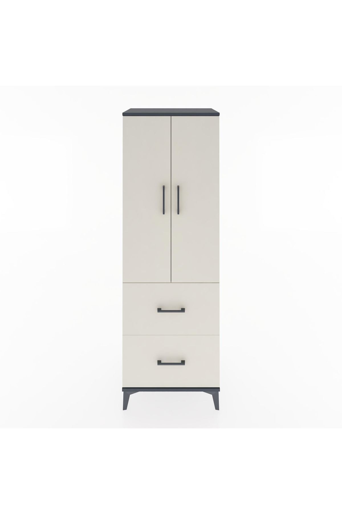 Hyperion Dolap 3 Raflı 2 Çekmeceli 2 Kapaklı 60x44x182 - S56M021V4B