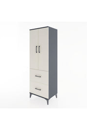 Hyperion Dolap 3 Raflı 2 Çekmeceli 2 Kapaklı 60x44x182 - S56M021V4B