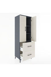 Hyperion Dolap 3 Raflı 2 Çekmeceli 2 Kapaklı 60x44x182 - S56M021V4B