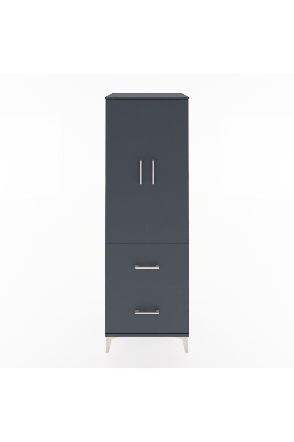 Hyperion Dolap 3 Raflı 2 Çekmeceli 2 Kapaklı 60x44x182 - S56M021V5B