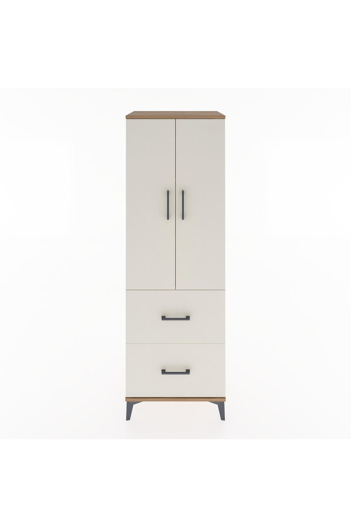 Hyperion Dolap 3 Raflı 2 Çekmeceli 2 Kapaklı 60x44x182 - S56M021V7B
