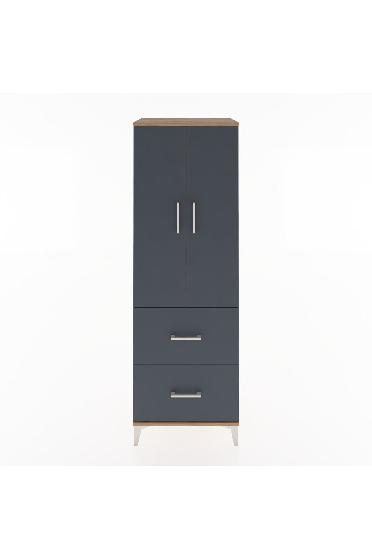 Hyperion Dolap 3 Raflı 2 Çekmeceli 2 Kapaklı 60x44x182 - S56M021V8B