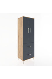 Hyperion Dolap 3 Raflı 2 Çekmeceli 2 Kapaklı 60x44x182 - S56M021V8B