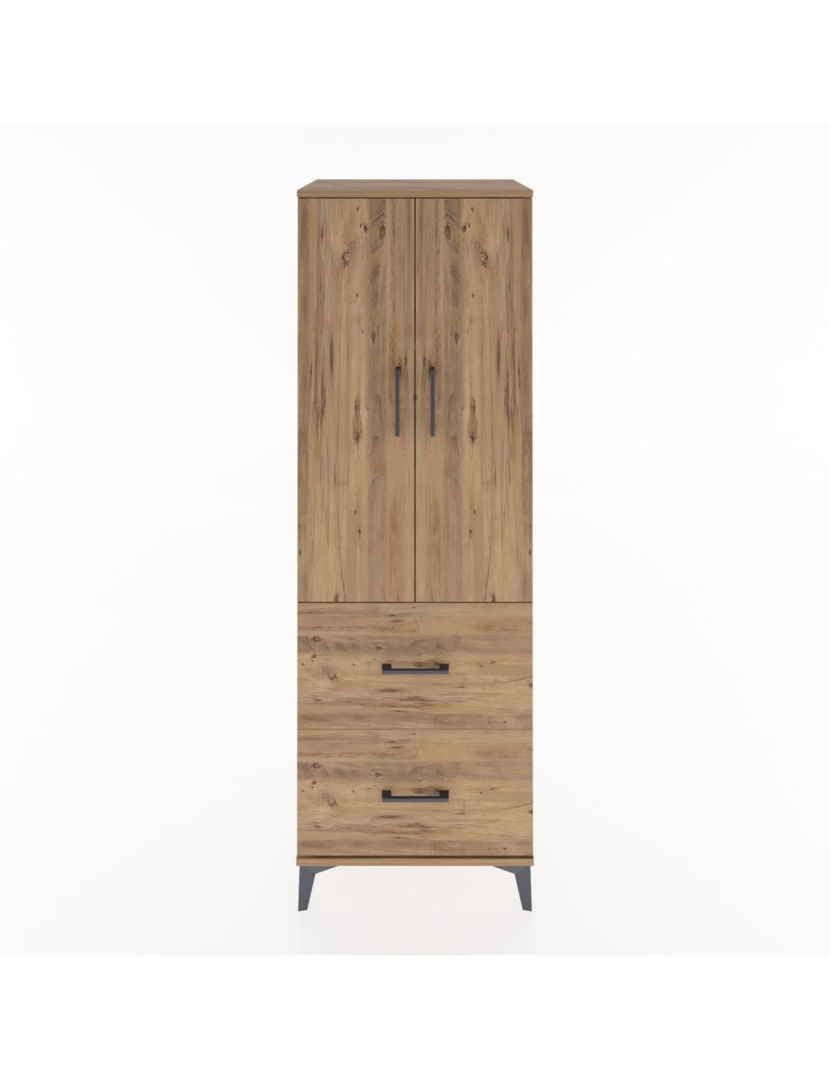 Hyperion Dolap 3 Raflı 2 Çekmeceli 2 Kapaklı 60x44x182 - S56M021V9B