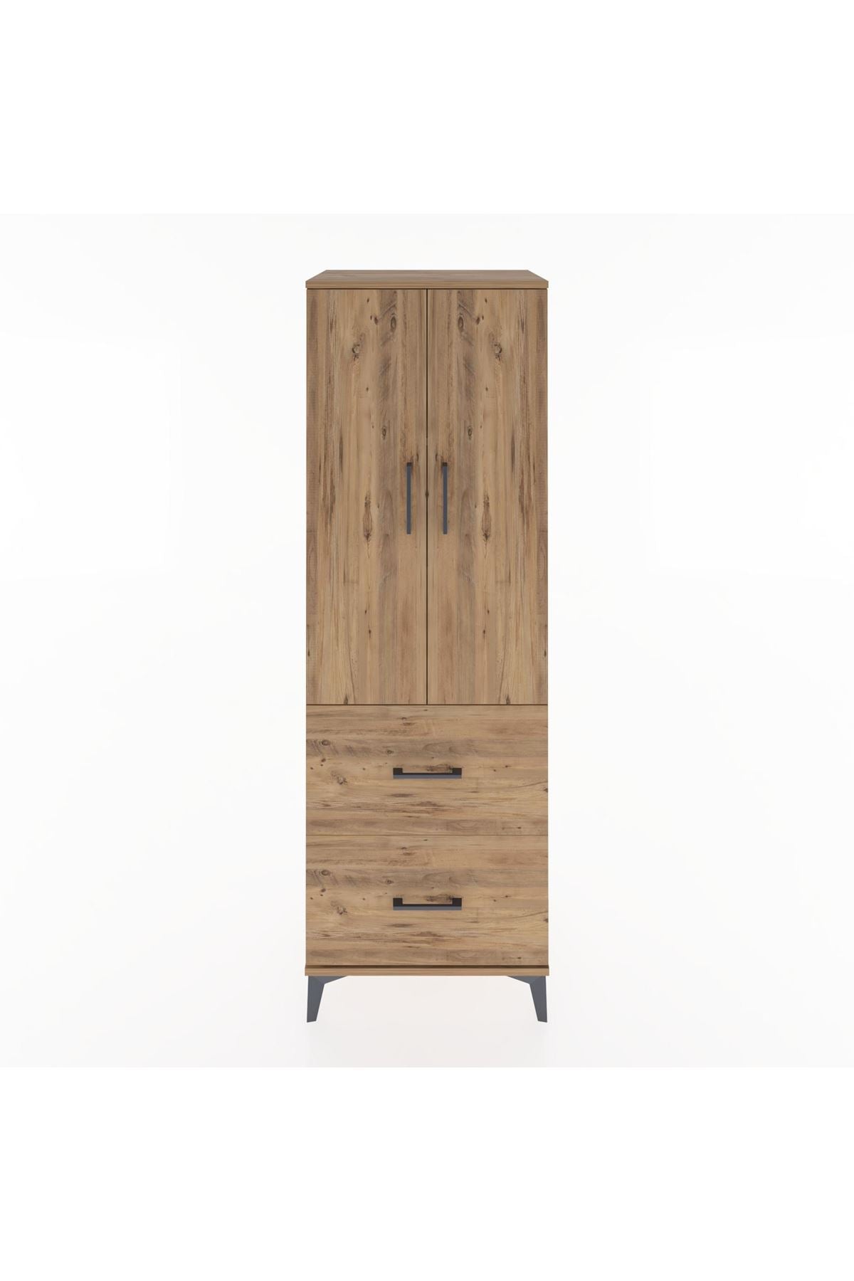 Hyperion Dolap 3 Raflı 2 Çekmeceli 2 Kapaklı 60x44x182 - S56M021V9B