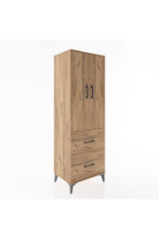 Hyperion Dolap 3 Raflı 2 Çekmeceli 2 Kapaklı 60x44x182 - S56M021V9B