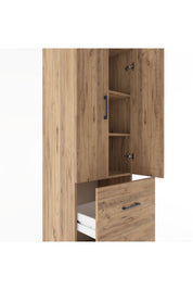 Hyperion Dolap 3 Raflı 2 Çekmeceli 2 Kapaklı 60x44x182 - S56M021V9B