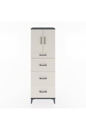 Hyperion Dolap Tek Raflı 4 Çekmeceli 2 Kapaklı 60x44x182 - S56M023V4B