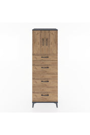 Hyperion Dolap Tek Raflı 4 Çekmeceli 2 Kapaklı 60x44x182 - S56M023V6B