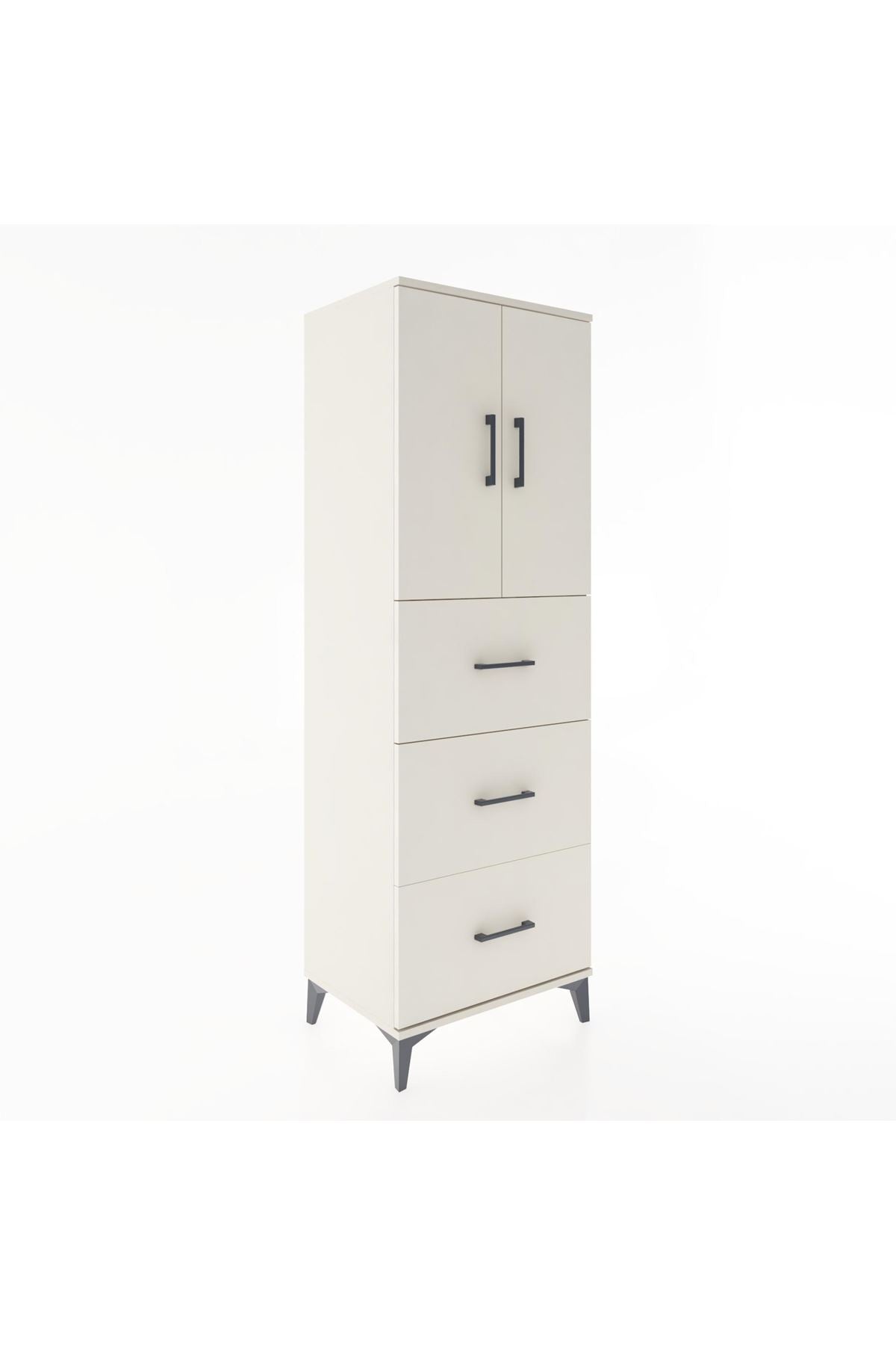 Hyperion Dolap 2 Raflı 3 Çekmeceli 2 Kapaklı 60x44x182 - S56M024V1B