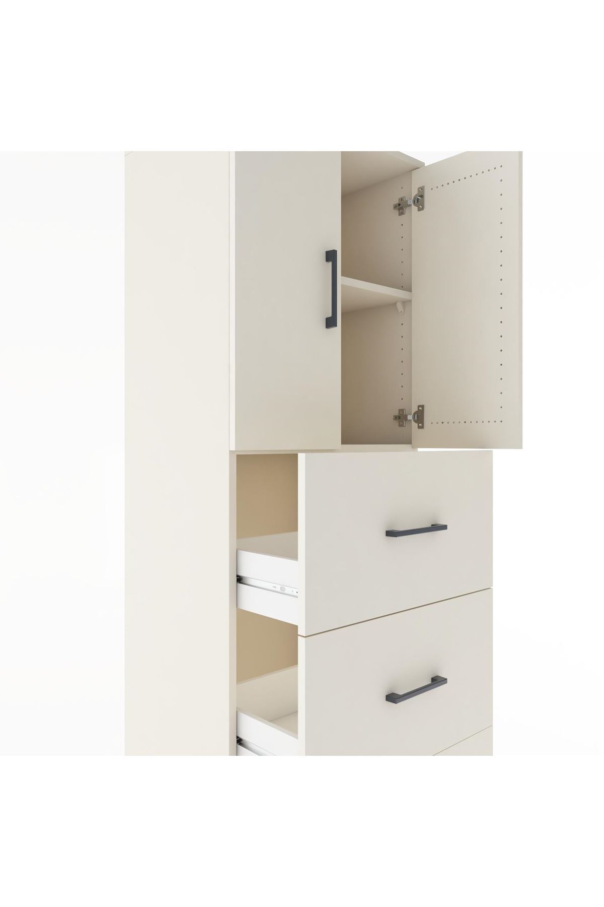 Hyperion Dolap 2 Raflı 3 Çekmeceli 2 Kapaklı 60x44x182 - S56M024V1B