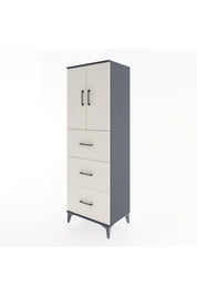 Hyperion Dolap 2 Raflı 3 Çekmeceli 2 Kapaklı 60x44x182 - S56M024V4B