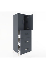 Hyperion Dolap 2 Raflı 3 Çekmeceli 2 Kapaklı 60x44x182 - S56M024V5B