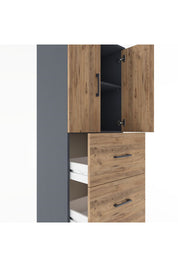 Hyperion Dolap 2 Raflı 3 Çekmeceli 2 Kapaklı 60x44x182 - S56M024V6B