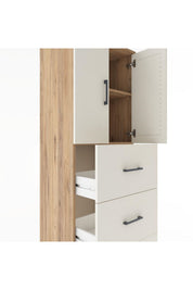 Hyperion Dolap 2 Raflı 3 Çekmeceli 2 Kapaklı 60x44x182 - S56M024V7B