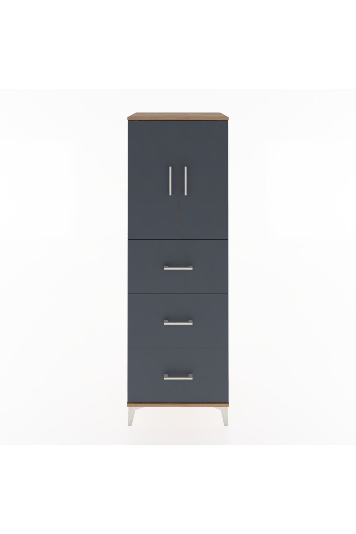 Hyperion Dolap 2 Raflı 3 Çekmeceli 2 Kapaklı 60x44x182 - S56M024V8B