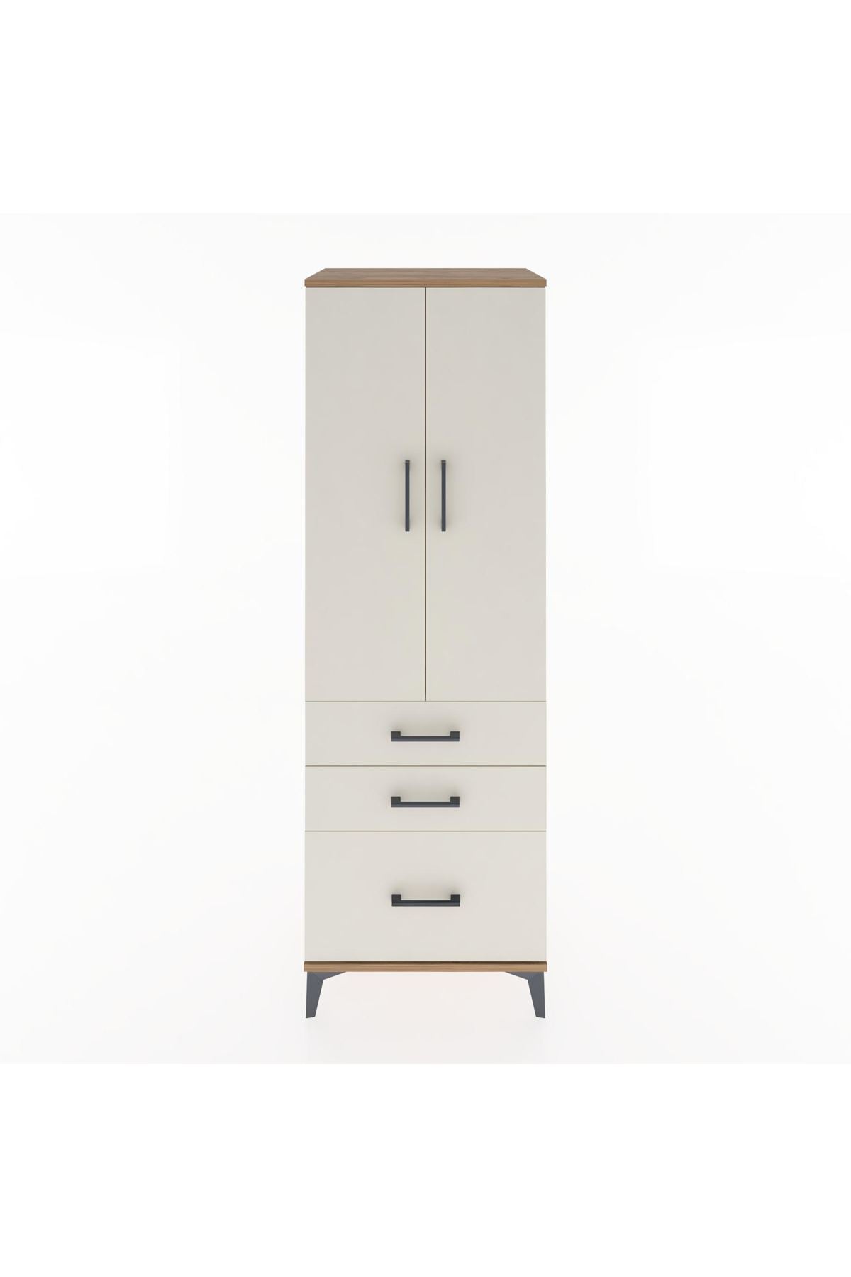 Hyperion Dolap 2 Raflı 3 Çekmeceli 2 Kapaklı 60x44x182 - S56M014V7B