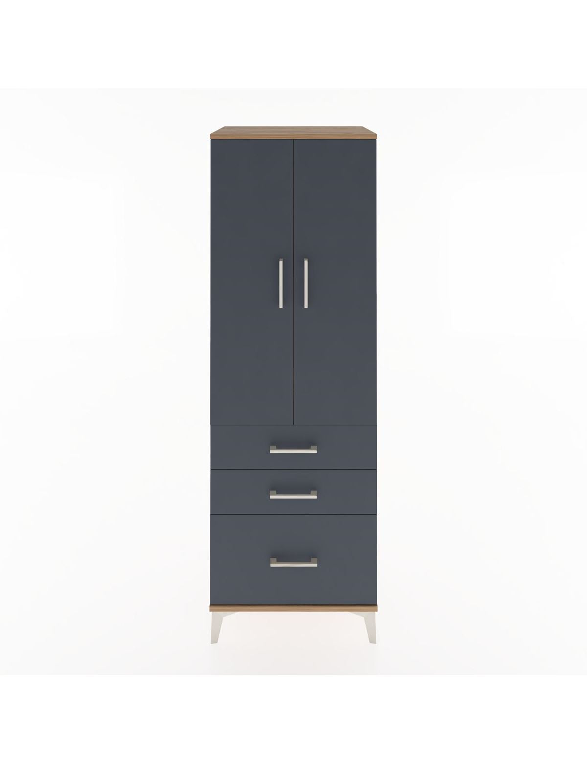Hyperion Dolap 2 Raflı 3 Çekmeceli 2 Kapaklı 60x44x182 - S56M014V8B