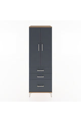 Hyperion Dolap 2 Raflı 3 Çekmeceli 2 Kapaklı 60x44x182