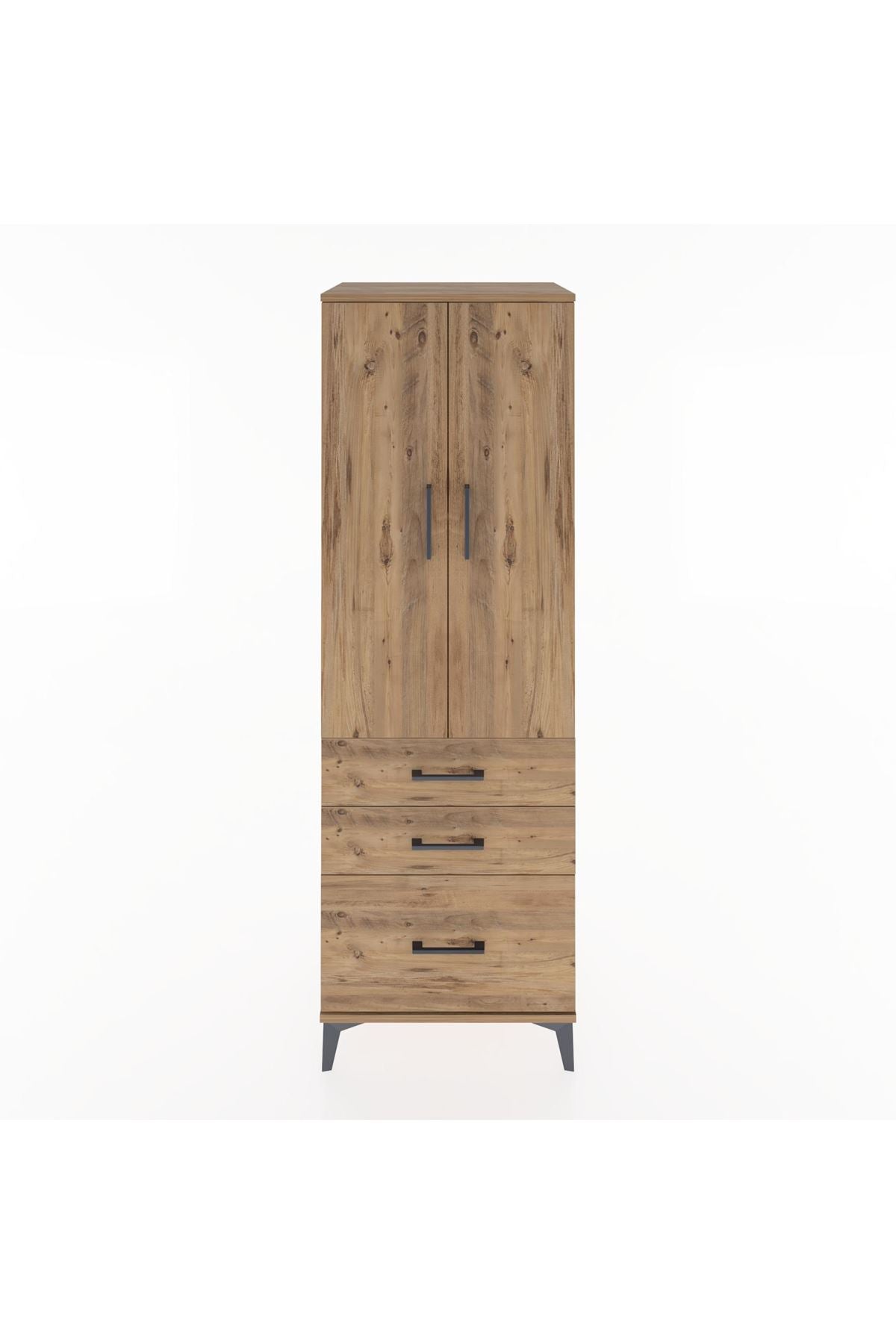 Hyperion Dolap 2 Raflı 3 Çekmeceli 2 Kapaklı 60x44x182 - S56M014V9B