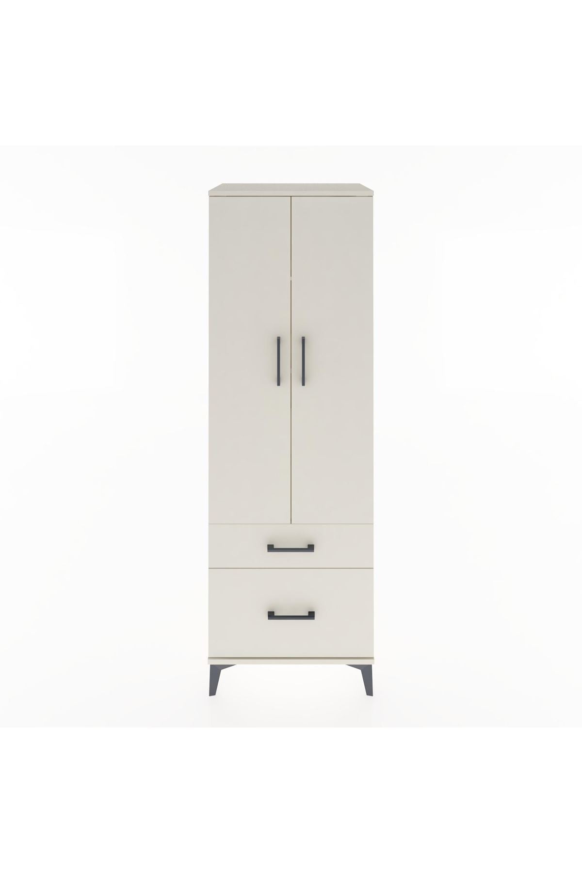 Hyperion Dolap 4 Raflı 2 Çekmeceli 2 Kapaklı 60x44x182 - S56M015V1B