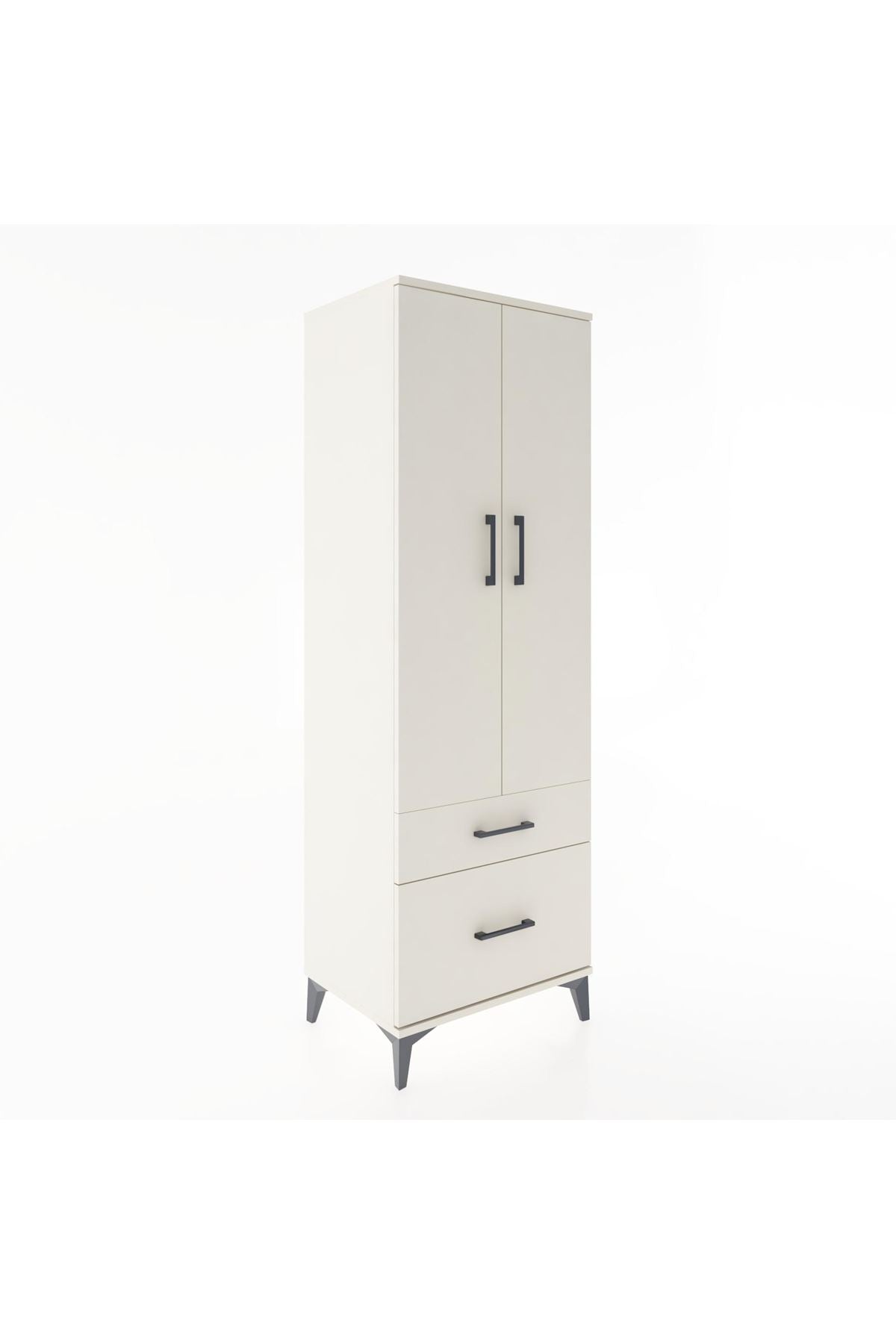 Hyperion Dolap 4 Raflı 2 Çekmeceli 2 Kapaklı 60x44x182 - S56M015V1B