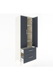 Hyperion Dolap 4 Raflı 2 Çekmeceli 2 Kapaklı 60x44x182 - S56M015V2B