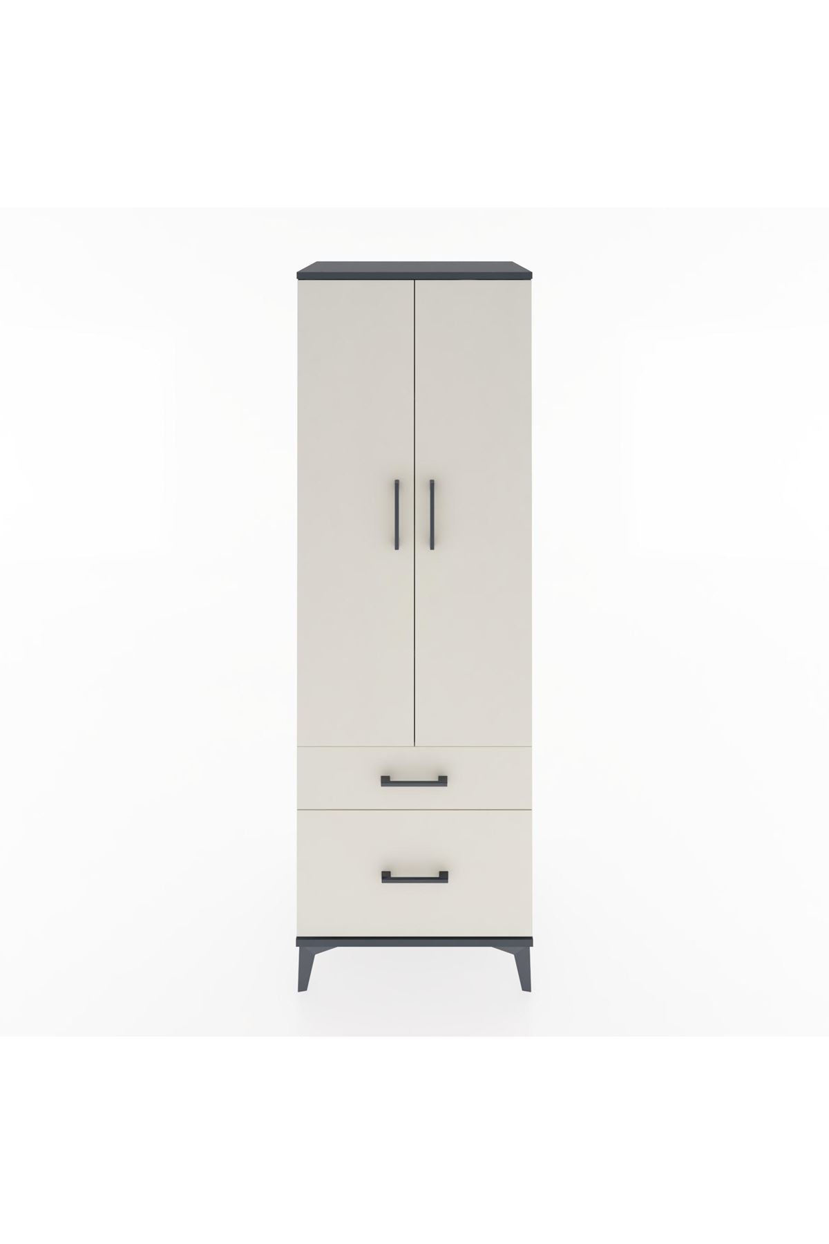 Hyperion Dolap 4 Raflı 2 Çekmeceli 2 Kapaklı 60x44x182 - S56M015V4B