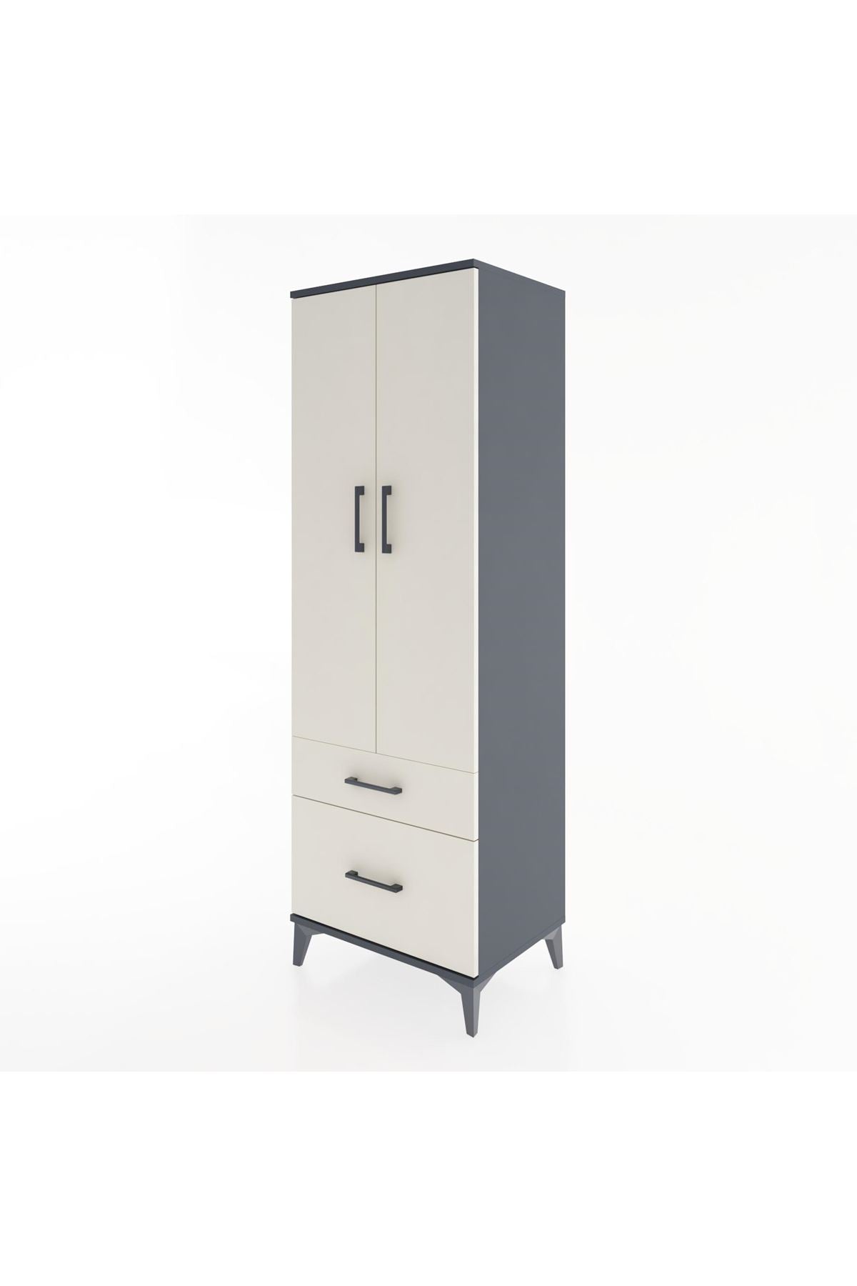 Hyperion Dolap 4 Raflı 2 Çekmeceli 2 Kapaklı 60x44x182 - S56M015V4B