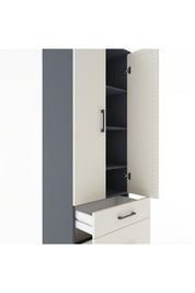 Hyperion Dolap 4 Raflı 2 Çekmeceli 2 Kapaklı 60x44x182 - S56M015V4B
