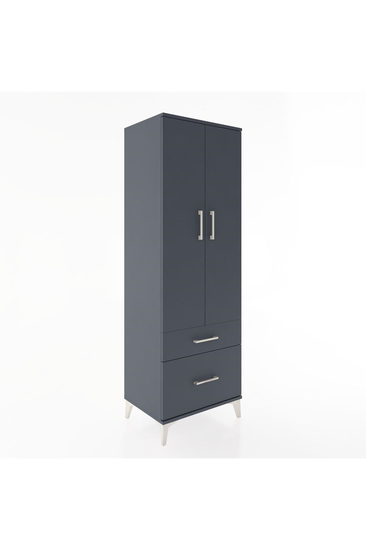 Hyperion Dolap 4 Raflı 2 Çekmeceli 2 Kapaklı 60x44x182 - S56M015V5B