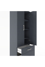 Hyperion Dolap 4 Raflı 2 Çekmeceli 2 Kapaklı 60x44x182 - S56M015V5B