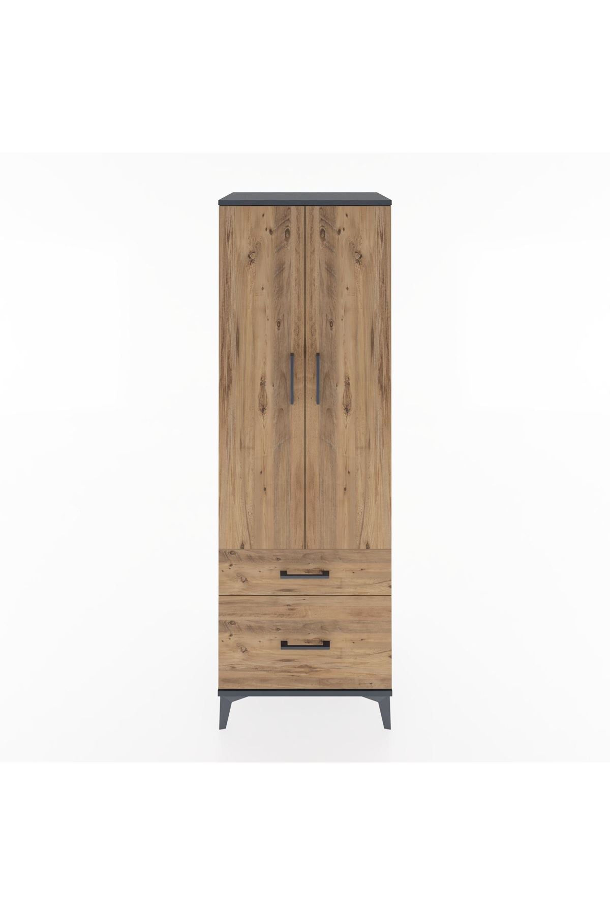 Hyperion Dolap 4 Raflı 2 Çekmeceli 2 Kapaklı 60x44x182 - S56M015V6B