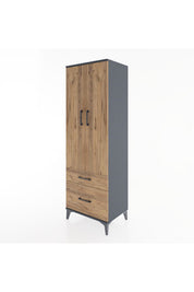 Hyperion Dolap 4 Raflı 2 Çekmeceli 2 Kapaklı 60x44x182 - S56M015V6B