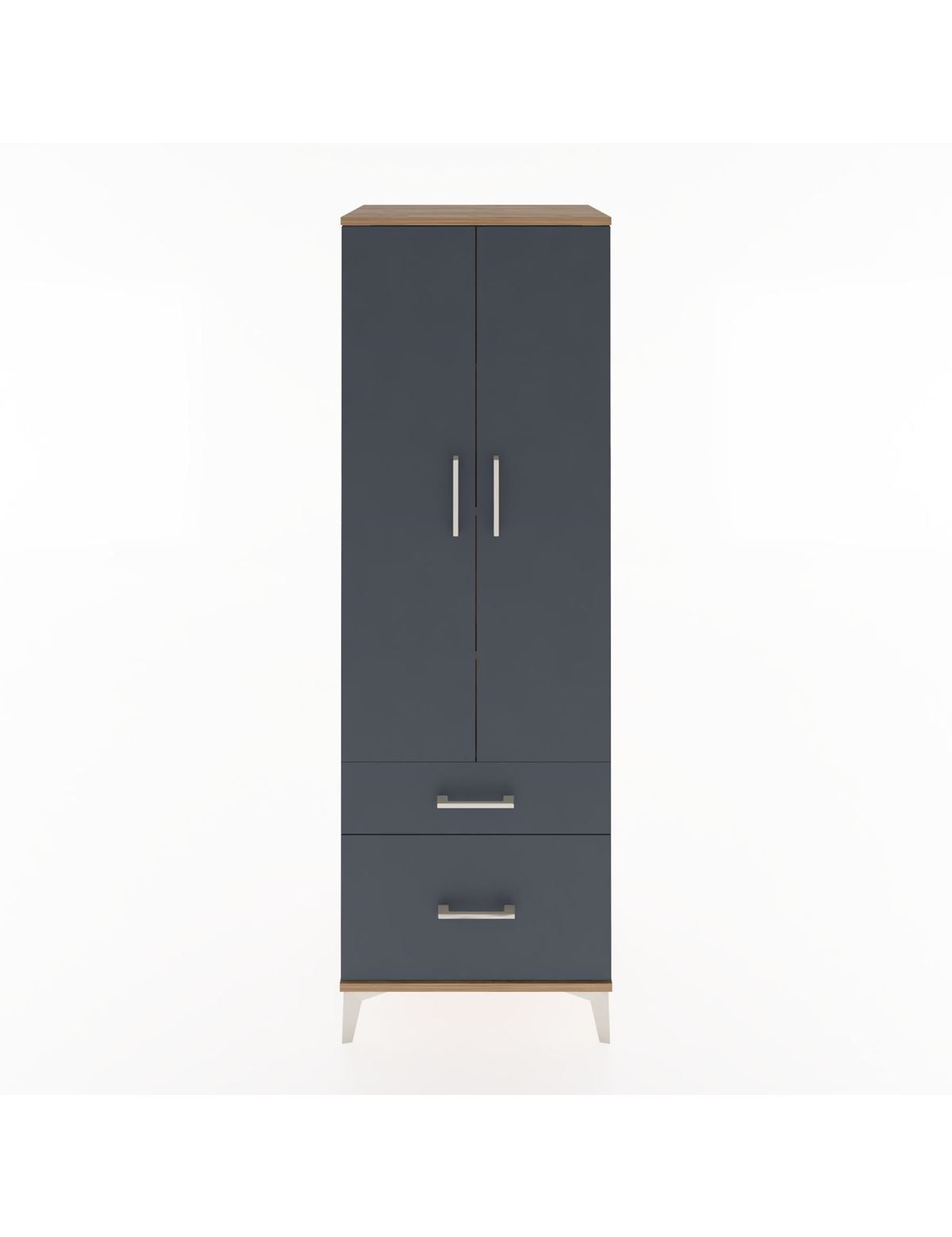 Hyperion Dolap 4 Raflı 2 Çekmeceli 2 Kapaklı 60x44x182 - S56M015V8B