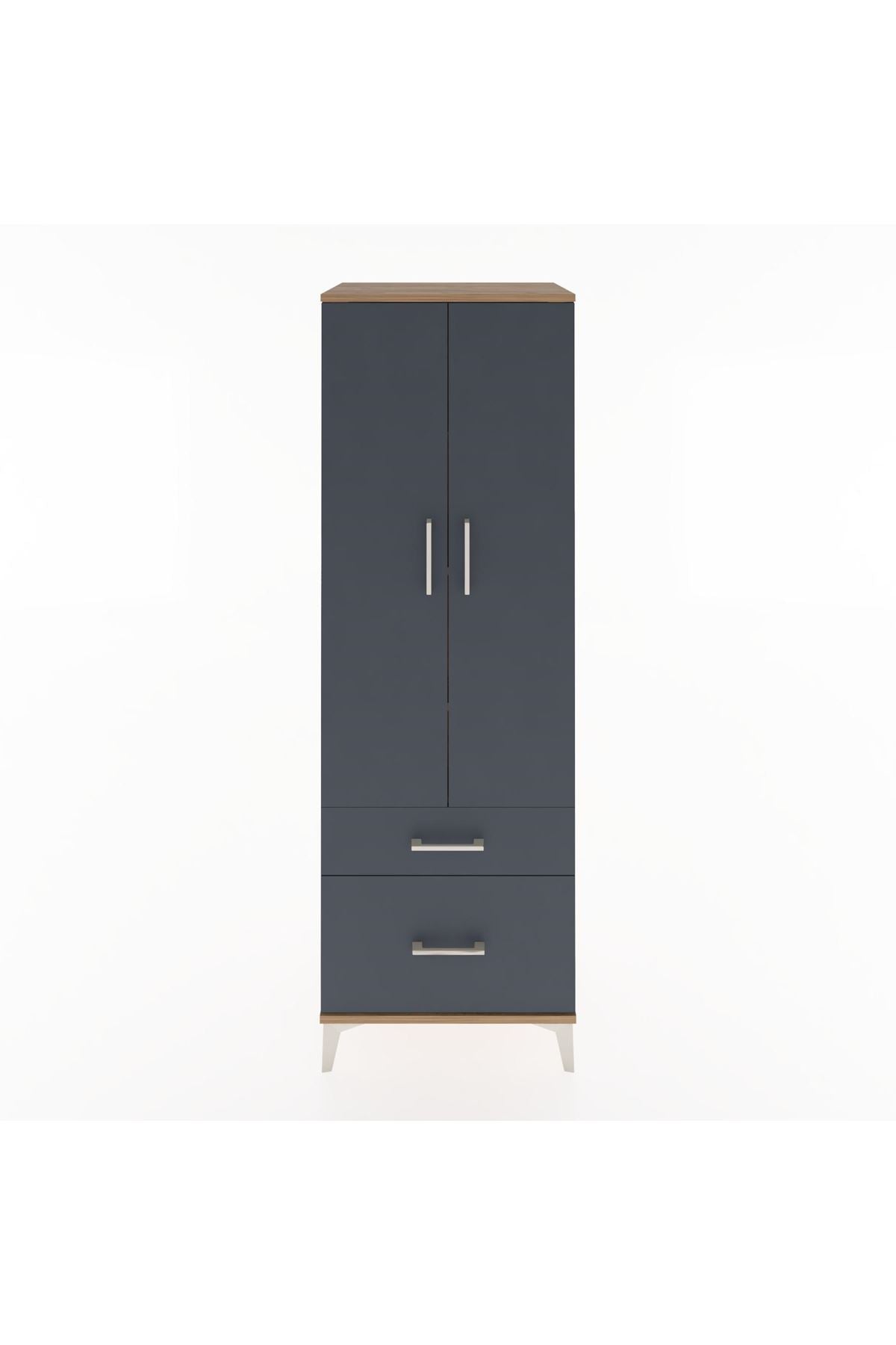 Hyperion Dolap 4 Raflı 2 Çekmeceli 2 Kapaklı 60x44x182 - S56M015V8B