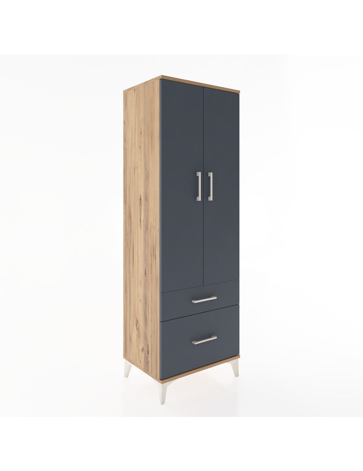 Hyperion Dolap 4 Raflı 2 Çekmeceli 2 Kapaklı 60x44x182 - S56M015V8B