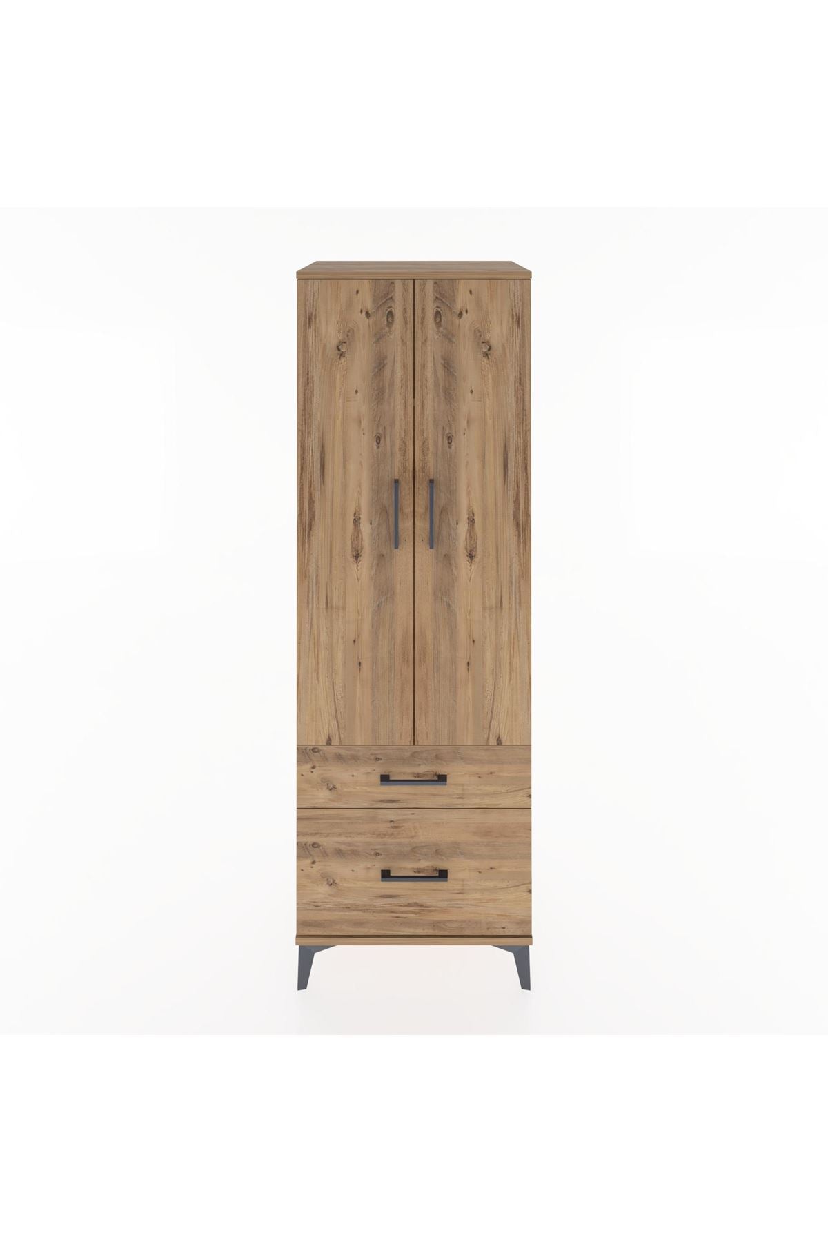 Hyperion Dolap 4 Raflı 2 Çekmeceli 2 Kapaklı 60x44x182 - S56M015V9B