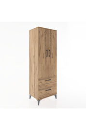 Hyperion Dolap 4 Raflı 2 Çekmeceli 2 Kapaklı 60x44x182 - S56M015V9B