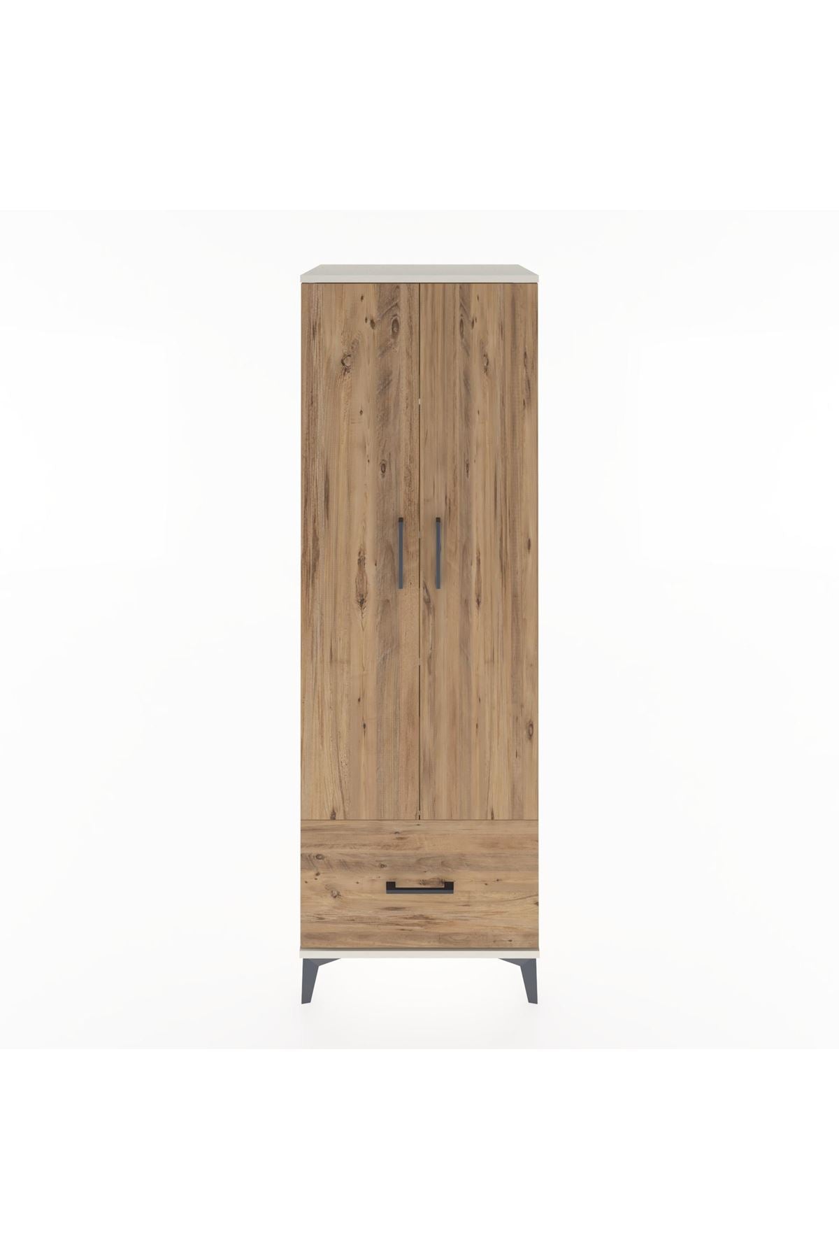 Hyperion Dolap 4 Raflı Tek Çekmeceli 2 Kapaklı 60x44x182 - S56M016V3B