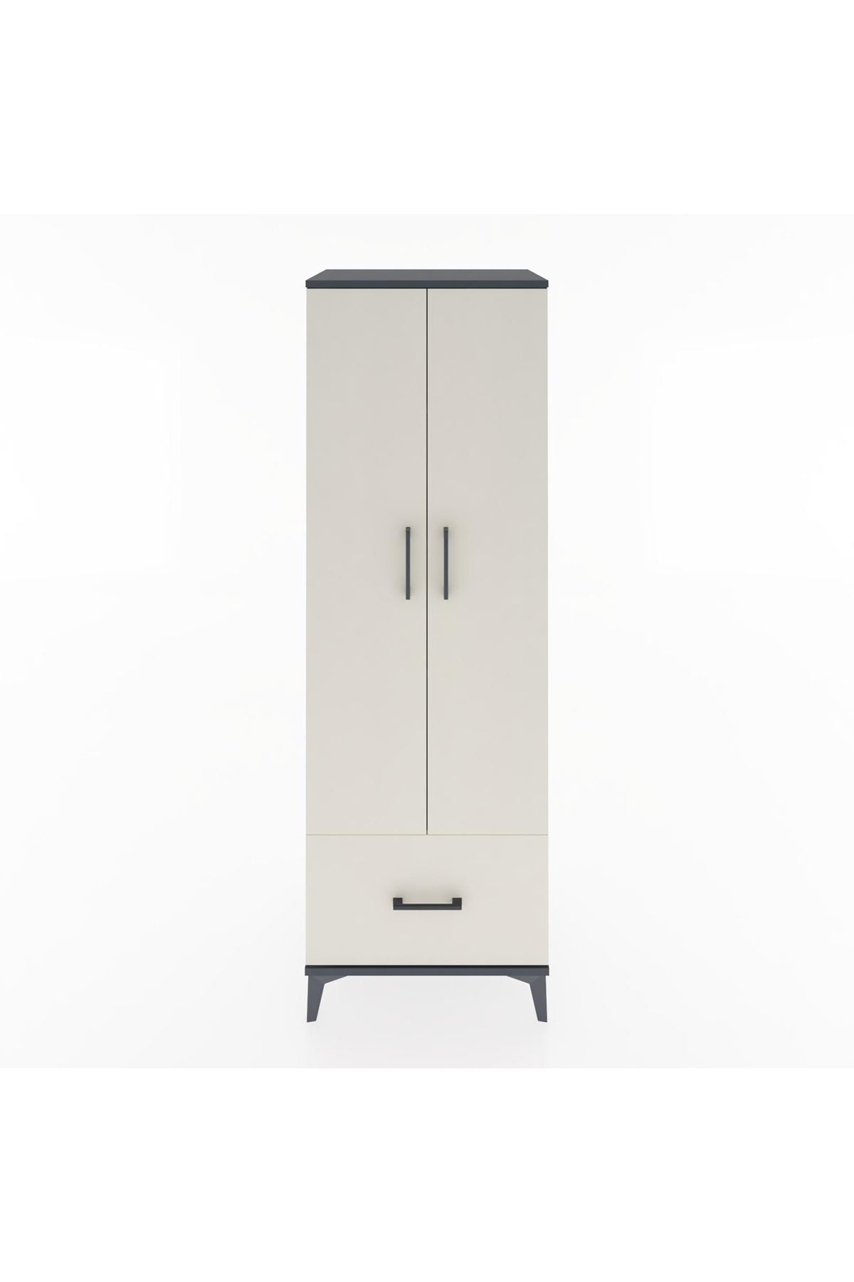 Hyperion Dolap 4 Raflı Tek Çekmeceli 2 Kapaklı 60x44x182 - S56M016V4B